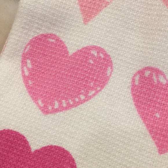 Be My Valentine Ombre Hearts Kitchen Towel Set of Two NWT 16x26” Cotton Oekotex - Picture 7 of 16